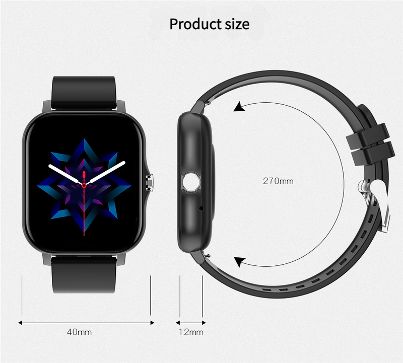 Touch Screen Smart Sports Waterproof Multifunctional Heart Rate Detection Dynamic Bluetooth Call Watch_voghion.com
