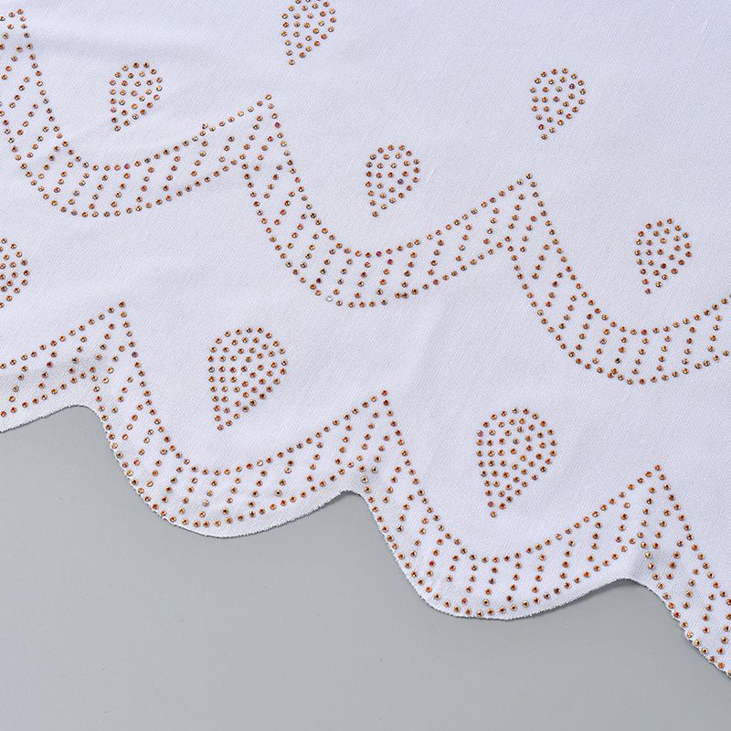 Foulard en lin à grandes vagues et fleurs taillées en diamant, style malaisien, style Dubaï, tendance_voghion.com