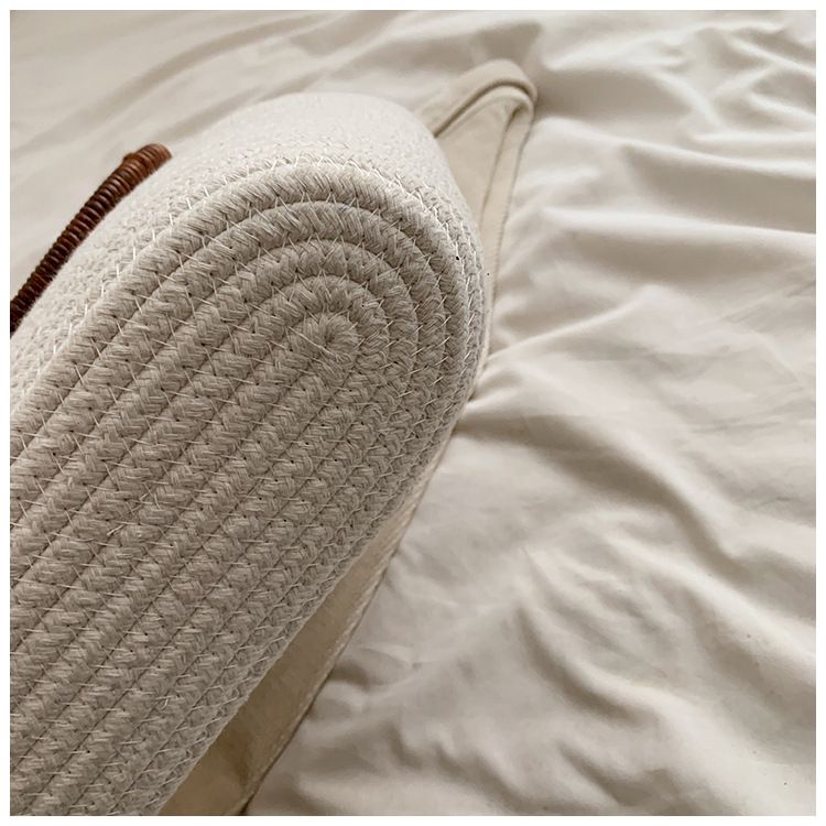 Ny nischdesignad handväska med stor kapacitet, minimalistisk och elegant vävd tygväska för kvinnor med strandgräs_voghion.com