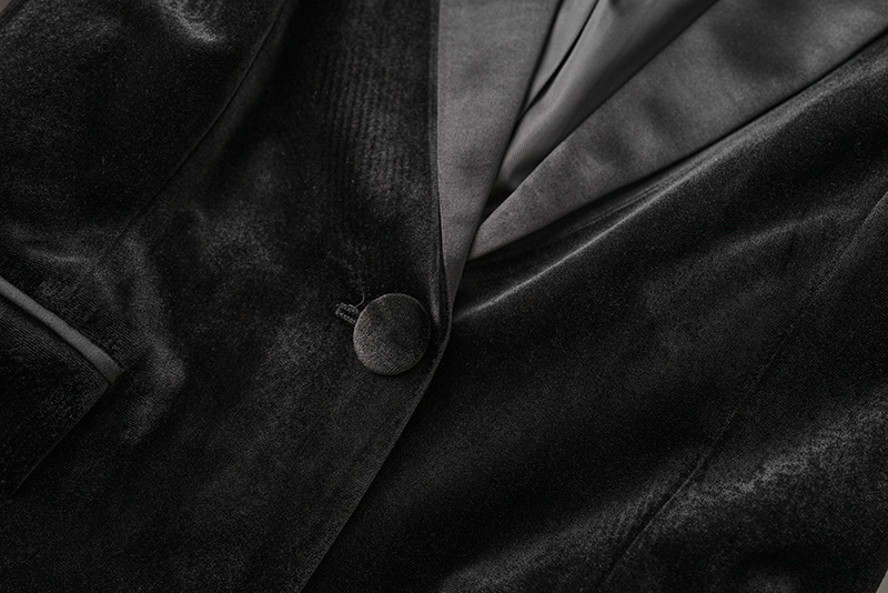 Abito nero decorato con piume a pois, giacca, top in piume di struzzo, abitino da donna_voghion.com