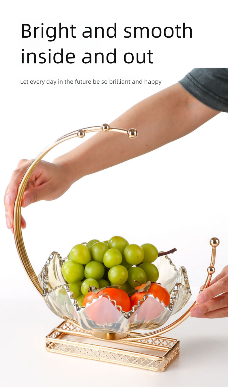 European Style Plate Light Luxury Living Room Home Modern Creative Simple High-end Coffee Table Dried Fruit Candy_voghion.com