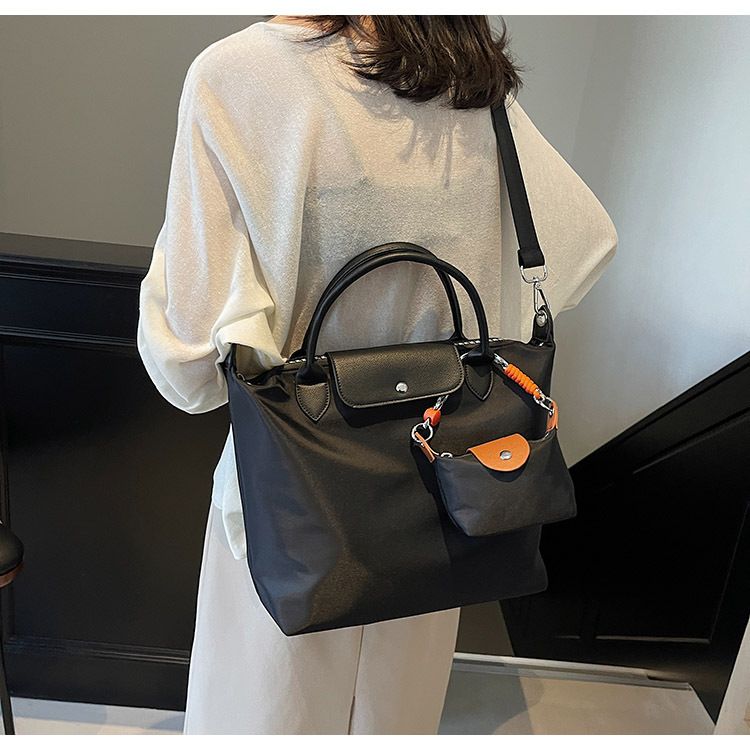 Borsa da donna, grande capacità, portatile, stile gnocco, alla moda, con tracolla a tracolla e giunzioni_voghion.com