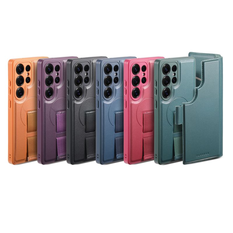 TechGlobe Suitable For Samsung Ultra Magnetic Flip 2-in-1 Detachable S25 Wallet Shockproof Phone Case_voghion.com