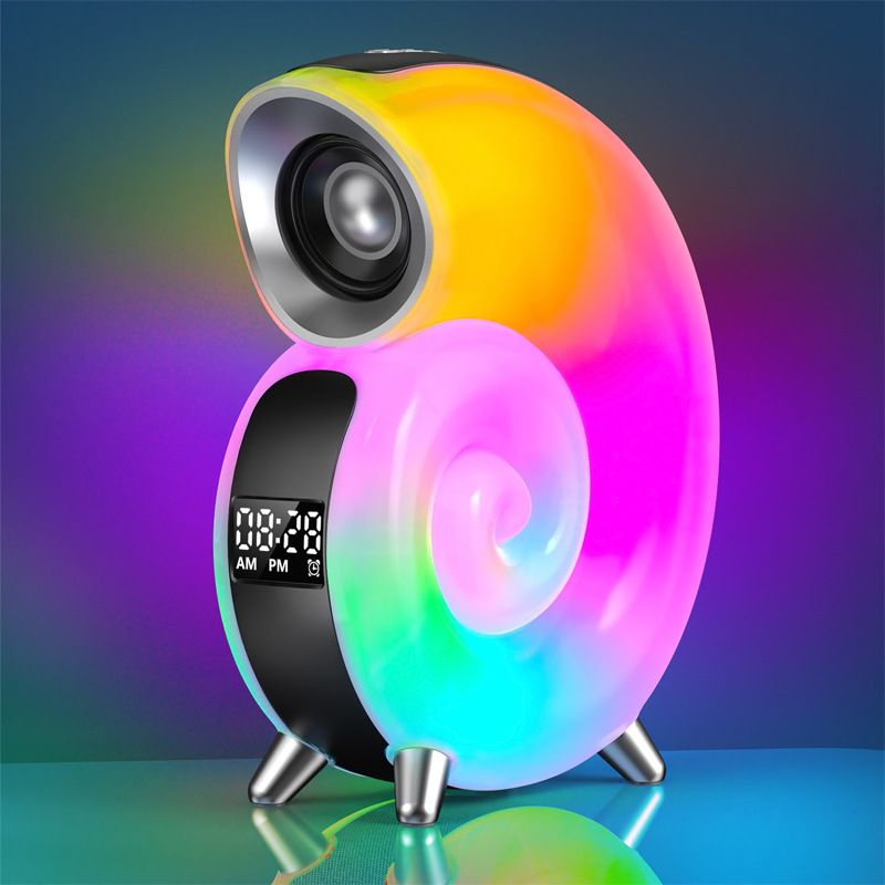 Nuova funzione Conch Voice Ai Musica Luce Smart Bluetooth Audio APP Controllo Luce di sveglia Sonno Rumore bianco_voghion.com
