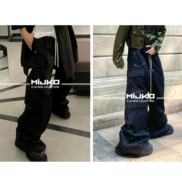 GethBela-Overall mit weitem Bein für Herren und Damen im urbanen RO-Stil, funktionelle Herren- und Damen-Freizeithose, trendig_voghion.com