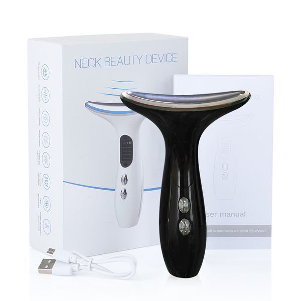 EMS Mikrostrom Gesichts-Hals-Schönheitsgerät LED Photon Straffende Verjüngung Anti-Falten Dünnes Doppelkinn Hautpflege Gesichtsmassagegerät_voghion.com