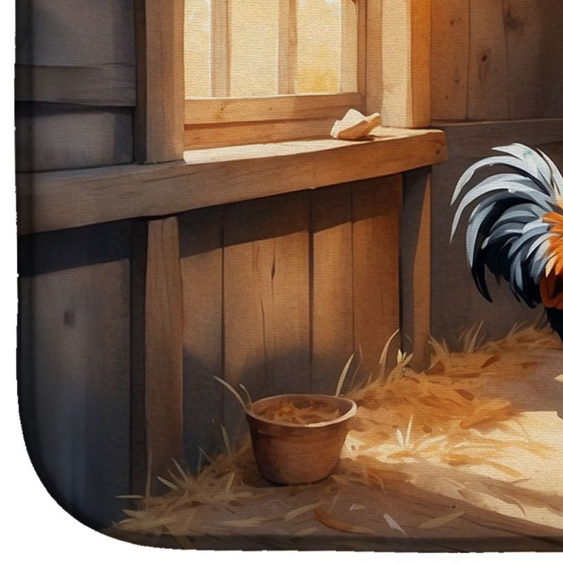 Chickens In The Coop Dish Drying Mat Absorbent Dish Drying Mat Pad For Kitchen Counter Dish Drainer Mat For Countertop, 14 X 21", Multicolor_voghion.com