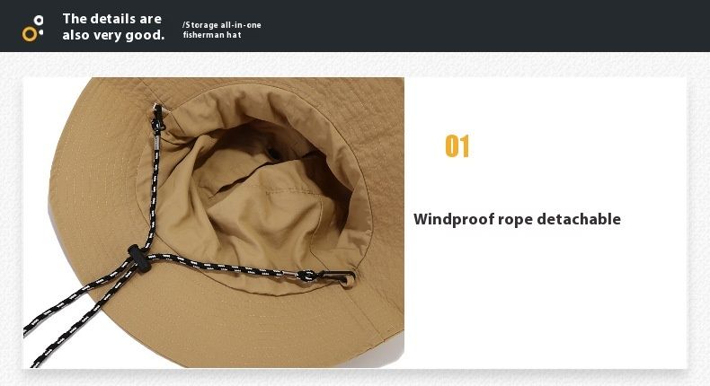 Aufbewahrungstasche Hut Kinder Modischer Sommer Schnelltrocknender Fischerhut Wasserdichter Bergsteigerhut Für Den Außenbereich Herren Sonnenschutzhut_voghion.com