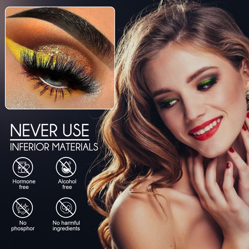 Ciglia finte 3D autoadesive in visone senza colla EELHOE, adesivi per ombretto e eyeliner_voghion.com