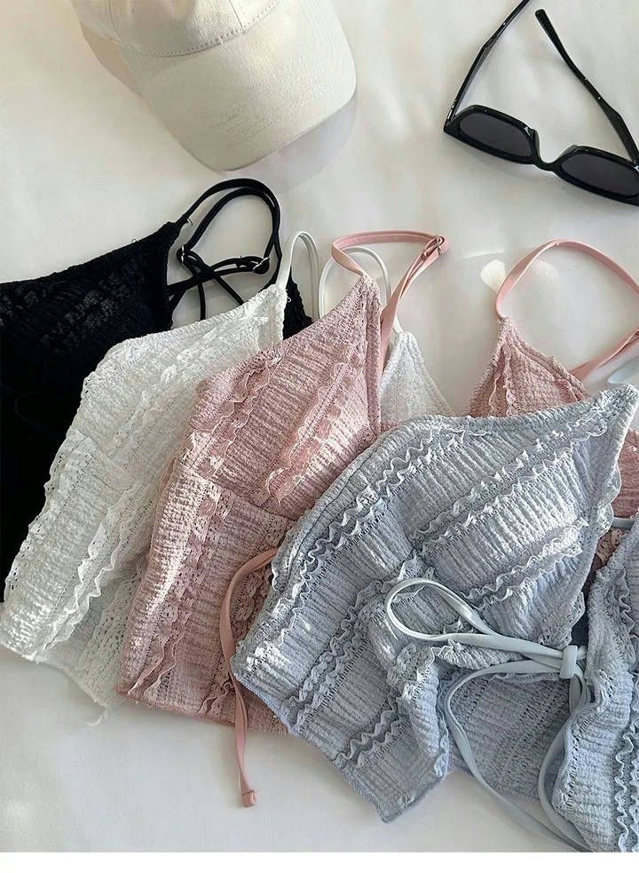 Maillot de bain trois pièces sexy et amincissant pour femme, style coréen, luxueux, avec source chaude et fente_voghion.com