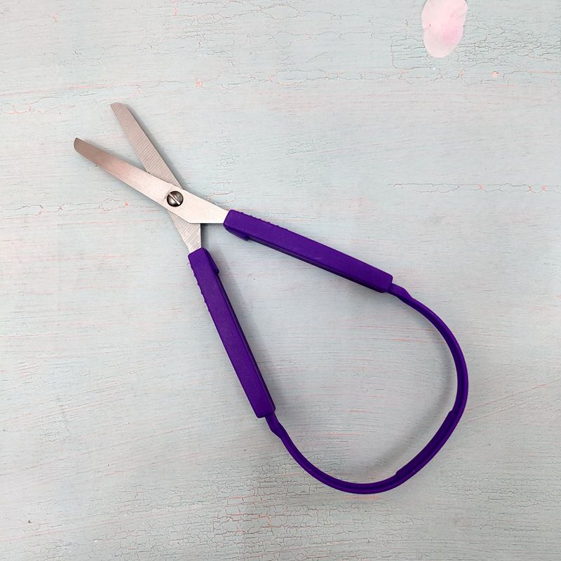 Cross-border supply automatic ring elastic scissors spot multi-color set large small tool ring scissors_voghion.com