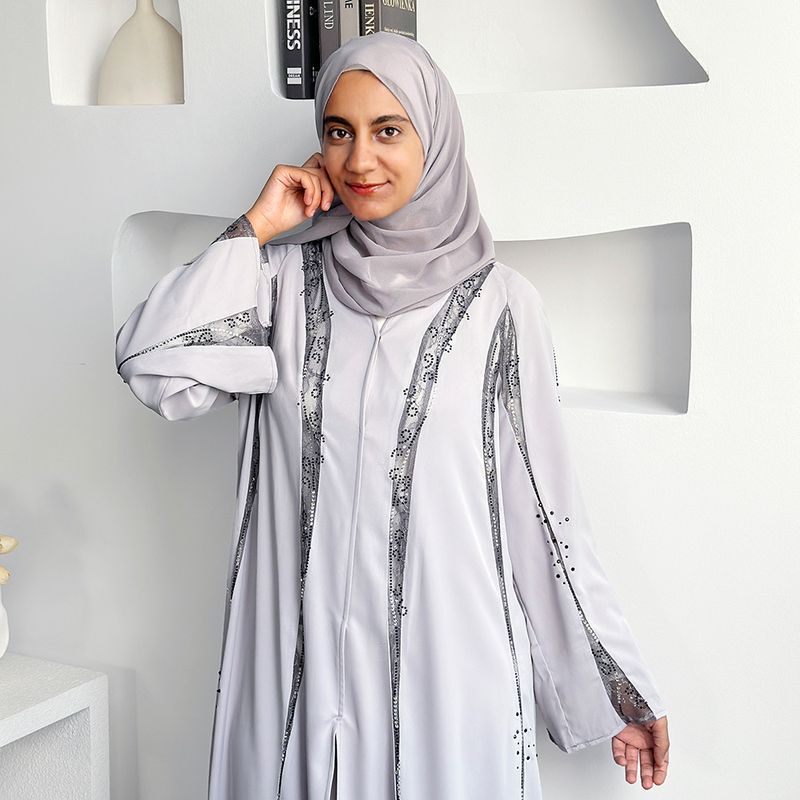 Sieviešu apģērbi Pavasaris un vasara Jaunums Saūda Arābija Turcija Dubai Abaya Tuvo Austrumu halāts Sieviešu garie svārki_voghion.com