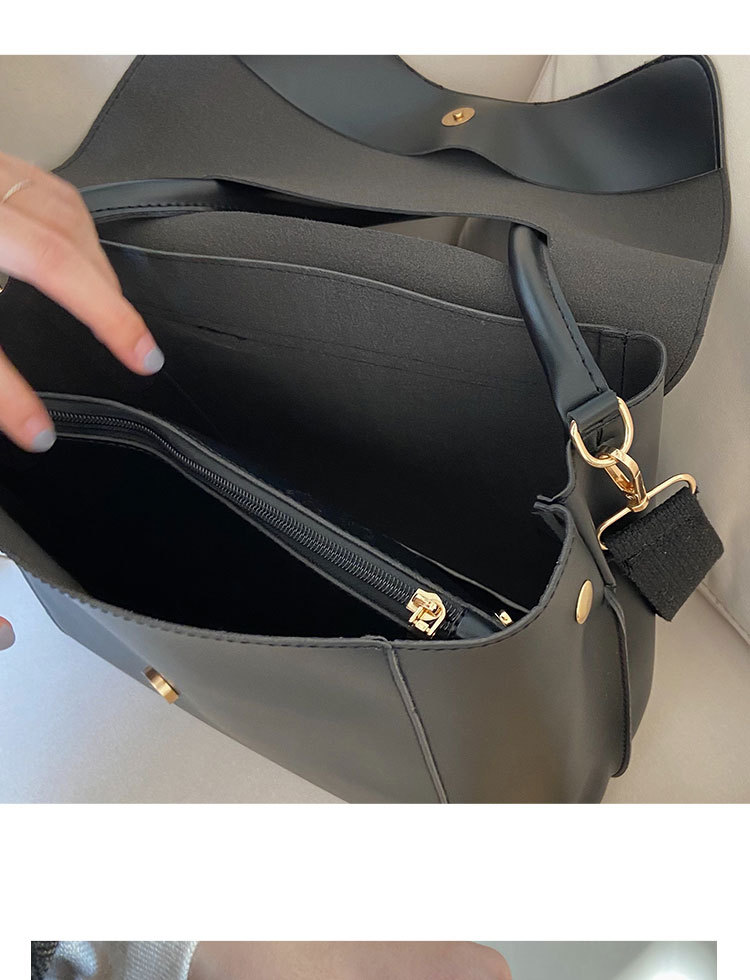 Borsa di grande capacità, Autunno e inverno, Nuovo stile alla moda ed elegante, Valigetta semplice e retrò, Design di nicchia femminile, Borsa a tracolla con una spalla_voghion.com