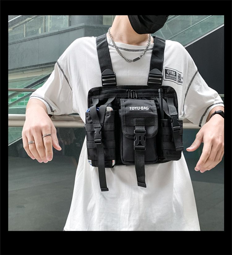 Taktischer Rucksack Outdoor Multifunktionale Brusttasche Trainingsgeräte Wasserdichte und verschleißfeste Bergsteigertasche Handytasche Sporttasche_voghion.com