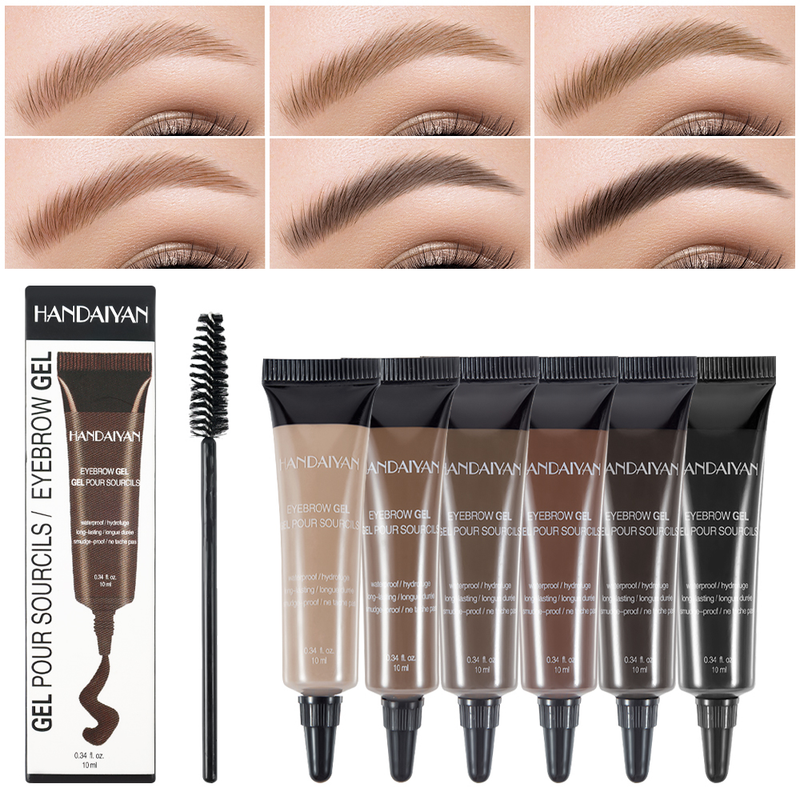 6 Colors Liquid Dyeing Eyebrow Cream Waterproof Natural Brow Tattoo Tint Makeup Eye Brow Cream Gel Eyebro                  bro_voghion.com