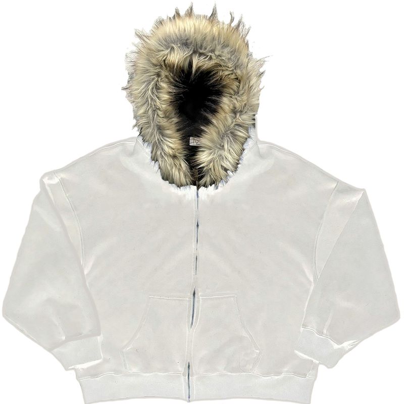 Fluffy Hat Sweater Printed Long-sleeved Pullover Hoodie Retro Jacket Street Trend Y2k_voghion.com