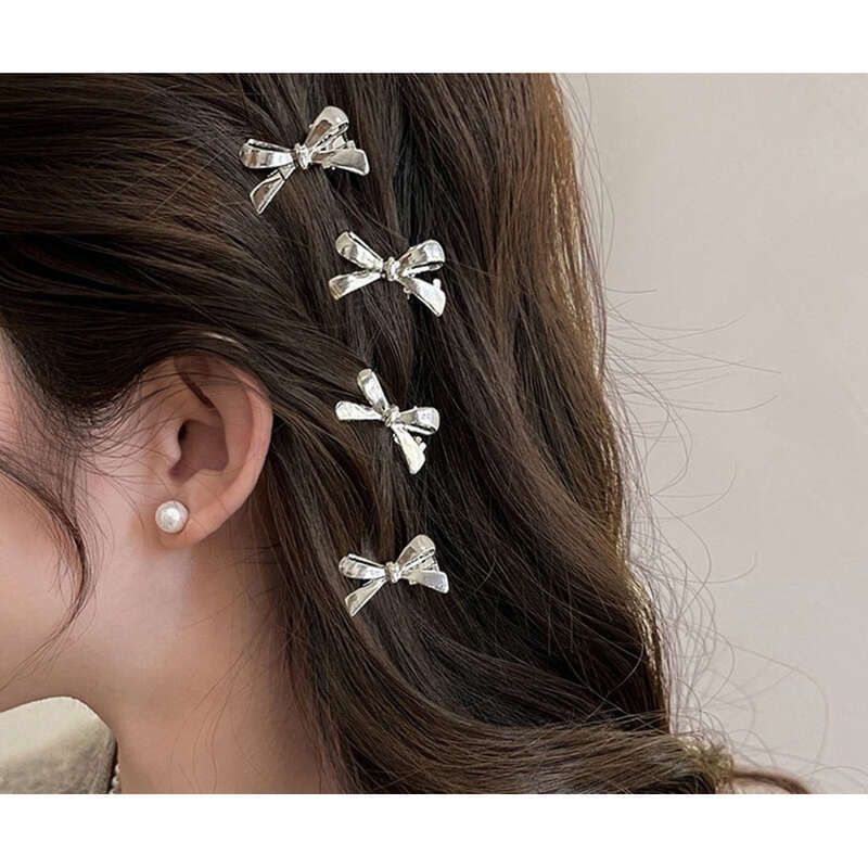 2025 Nuovo dolce e fresco fiocco in metallo piccolo da donna frangia laterale per orecchie e fronte senza traccia, fermagli per capelli, accessori per capelli_voghion.com