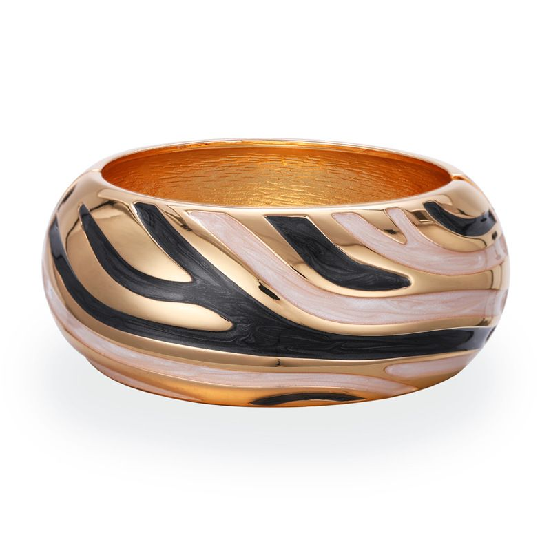 Hot Fashion Retro Gold W Elegant Ladies Drop Oil Patchwork Hand Accessories Bracelet_voghion.com