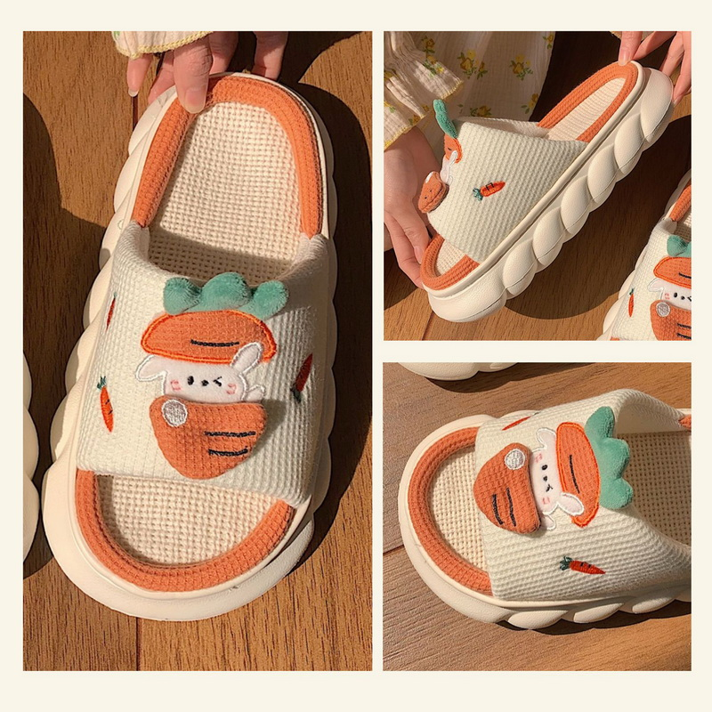 Naised Lehm Sussid Armsad Multifilmid Pehme Pilve Platvorm Sisejalatsid Suvised Naiste Kodu Liustikud Paks Tald Sandaalid Meeste Majasussid_voghion.com