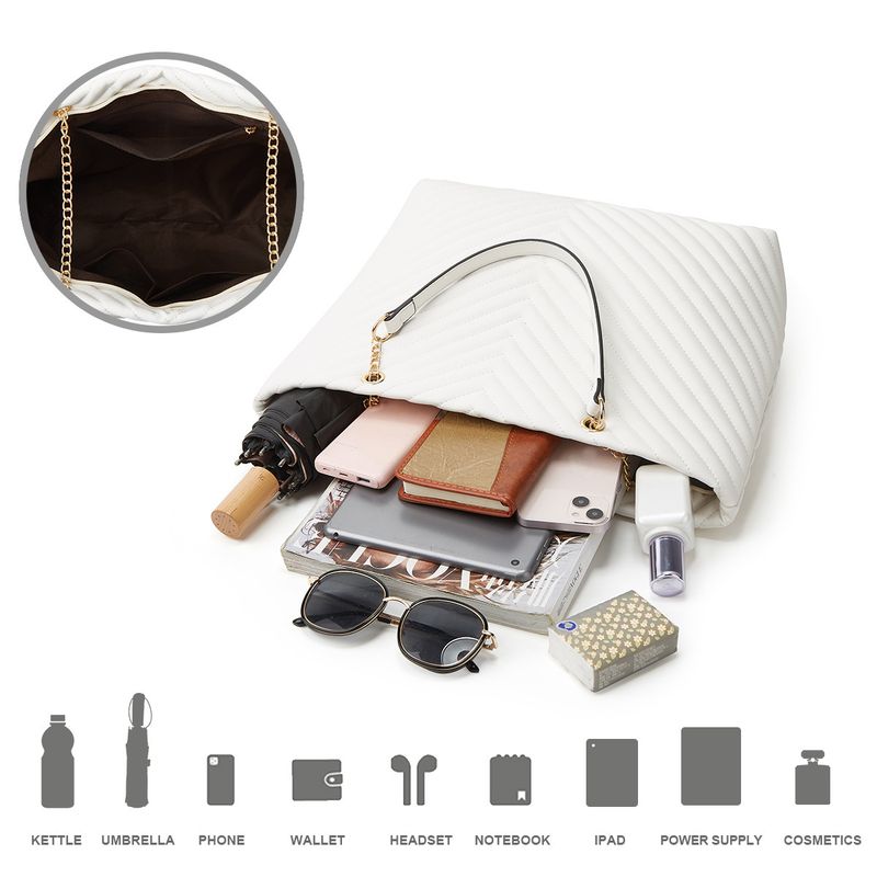 2025 Nuova borsa a tracolla alla moda da donna - Borsa a catena ricamata di alta qualità e grande capacità, tracolla versatile e tote con custodia staccabile_voghion.com
