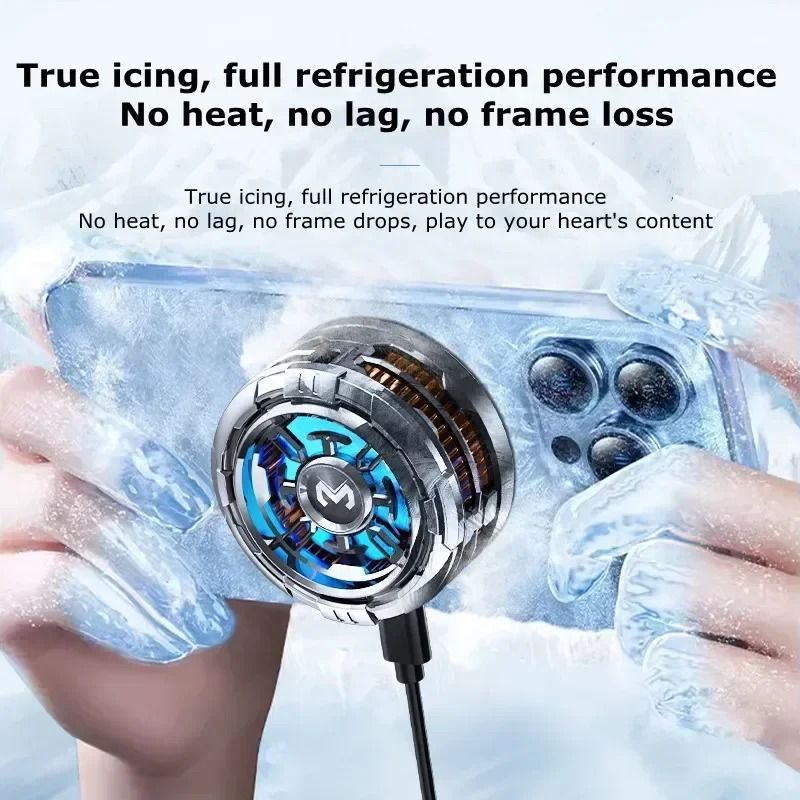 2 IN 1 MEMO CX08 Magnetic Back Clip Universal Mobile Phone Cooler Semiconductor Cooling Fan Freeze Radiator For IOS_voghion.com