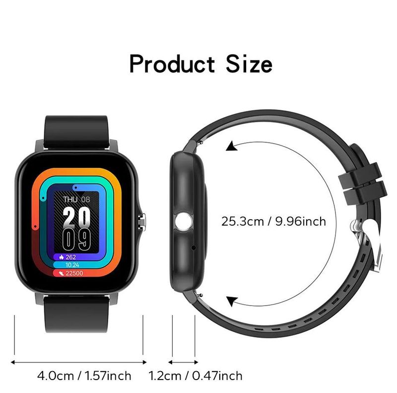 Smartwatch 1,44-inch scherm Full-touch Smartwatch voor mannen en vrouwen Bluetooth Call Y13 Watch_voghion.com