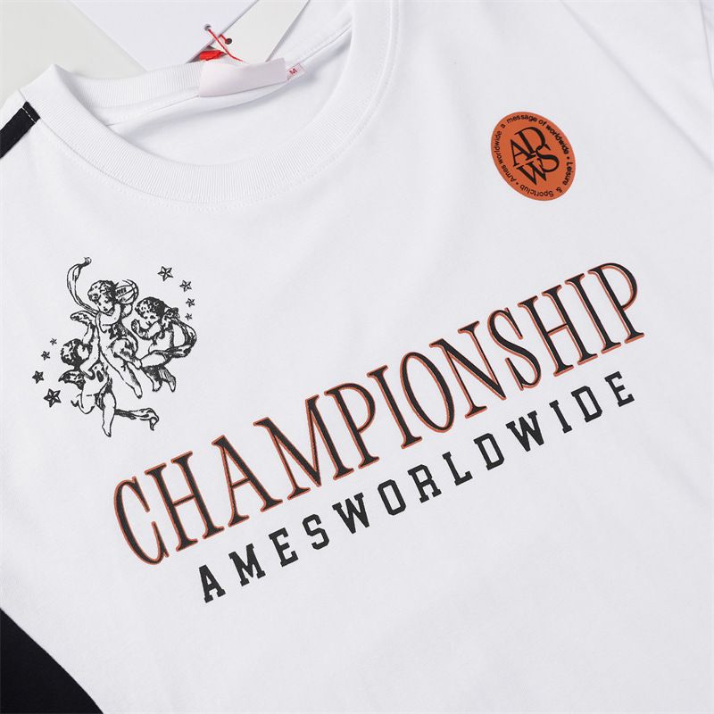 Camiseta informal de manga corta estilo jersey raglán estilo americano Xu Minghao de estilo coreano Ames para parejas_voghion.com