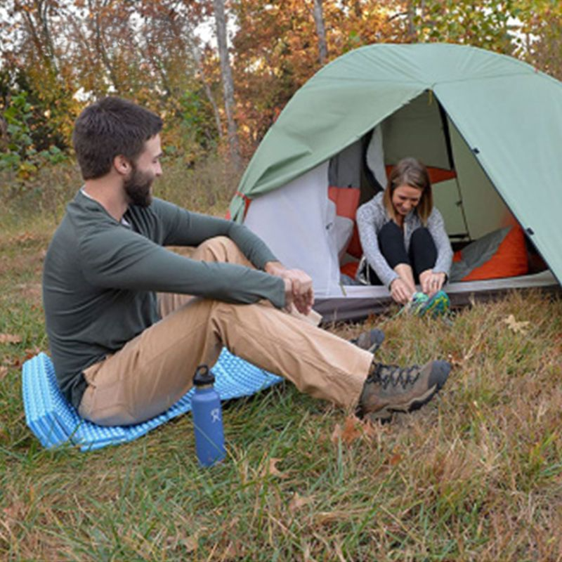 Nid d'œuf de couchage épais pour étudiant, tente de randonnée, tapis de camping en plein air, fente en nid d'abeille_voghion.com