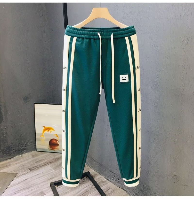 Pantalon Tendance Marque Pi Shuai Fried Street Automne Et Hiver Crop Leggings Hommes Étiqueté Décontracté Américain_voghion.com