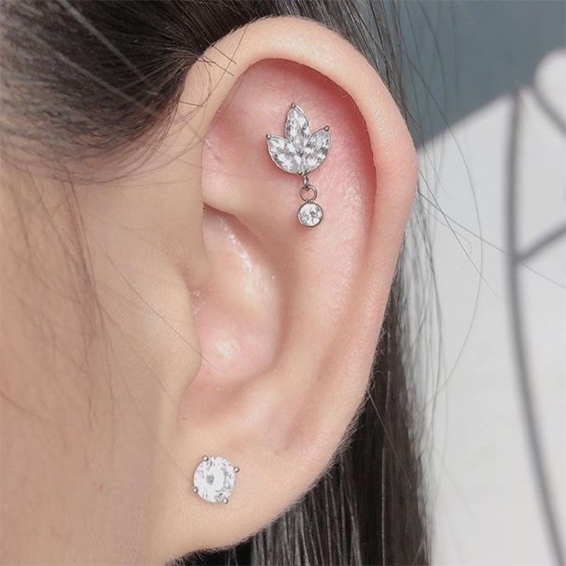 Catena pendente in titanio G23, orecchini garofano Fianit, labbra superiori, pelle sintetica, gioielli per piercing_voghion.com