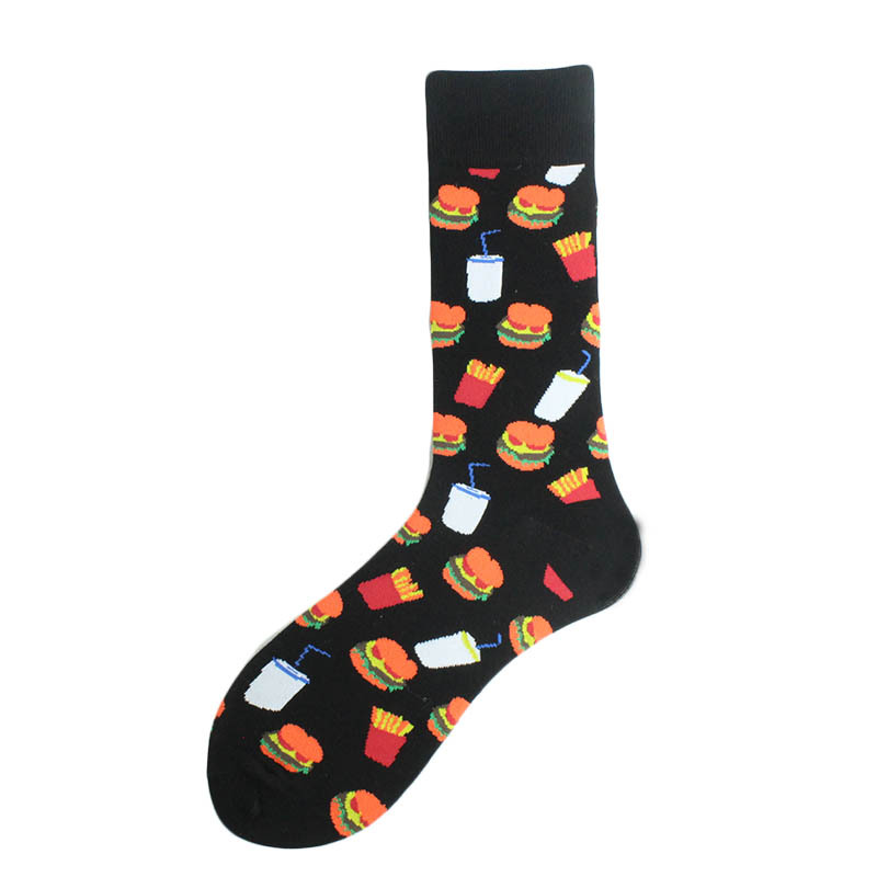 Eksplosiv til mænd og kvinder Harajuku modetrend Kreativ sjov Unisex bomuld mellemlange sokker_voghion.com