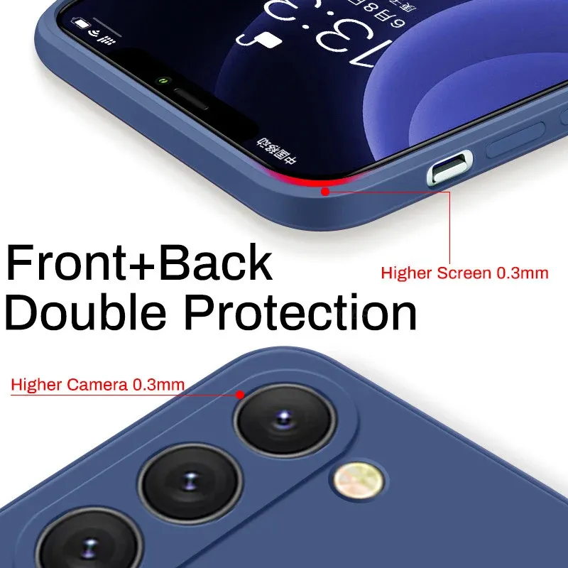 New A17 A07 Liquid Silicone Phone Case For Samsung Galaxy Tab A56 A36 A26 A16 A06 5G 4G Plus TPU Soft Cover_voghion.com