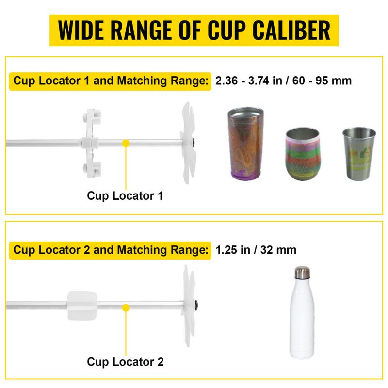 VEVOR 4 Cup Turner, 2 Speeds Multiple Tumbler Spinner Rotator Machine Kit with 4 Removable and Adjustable Arms, Mute Motor, Aluminum Alloy Frame, 4 In_voghion.com