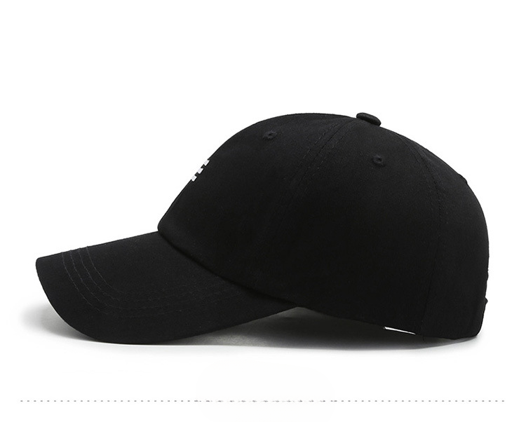 Soft top hat Women's net Red tide brand simple three bar Baseball cap Men's outdoor sunshade cap in spring and summer_voghion.com