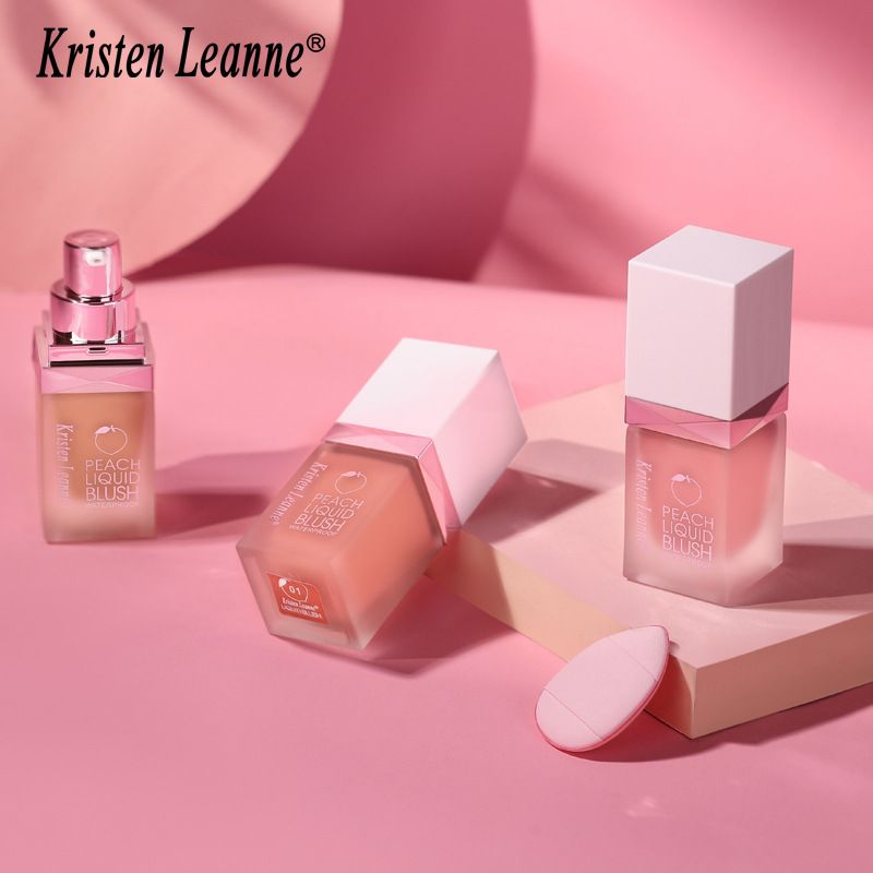 Blush lichid Kristen Leanne Natural Color, ruj mat catifelat delicat, de lungă durată_voghion.com