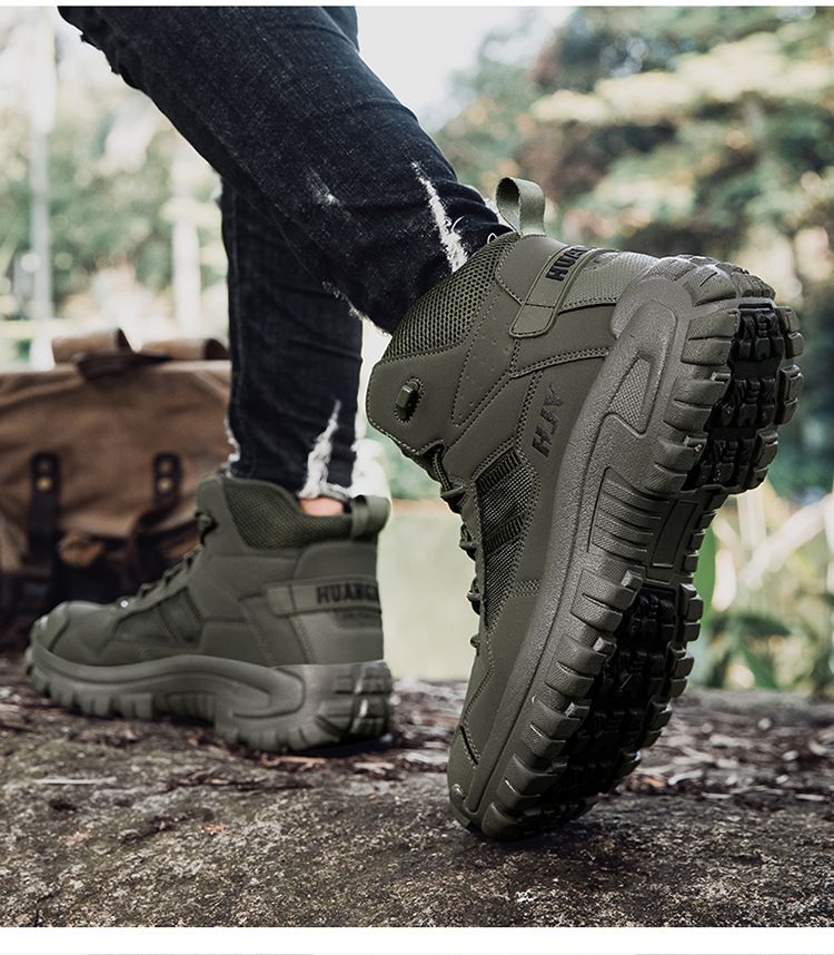 Zees Cross-Border Plus Size Spezialkräfte Militär Russische Feld Wüste Verschleißfeste Trainings-Kampfstiefel Outdoor Wandern_voghion.com