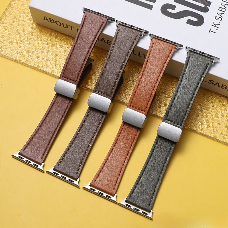 Reloj inteligente compatible con iPhone Watch 8, hebilla plegable magnética, correa Samsung Huawei_voghion.com