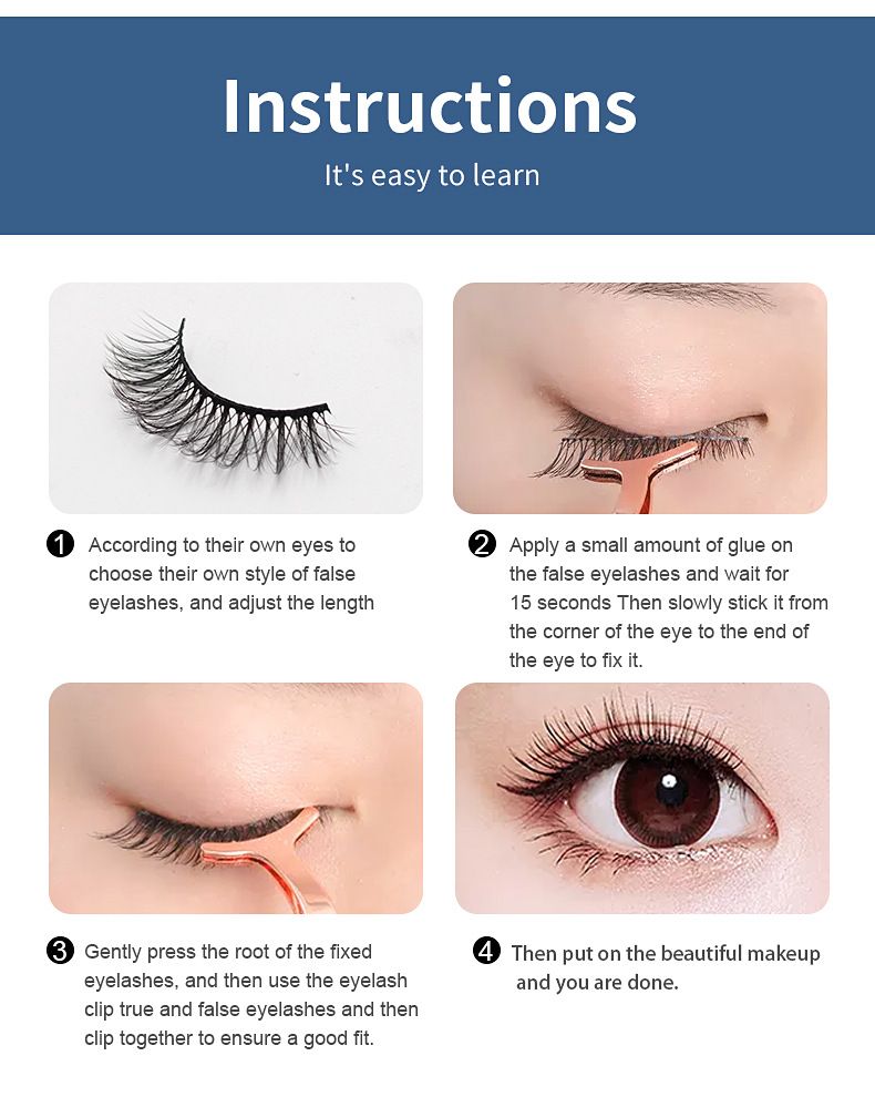 Lash extension set Laser Box 5 pairs of mixed false eyelashes Thick natural slender long eyelashes Multi-level soft false eyelashes_voghion.com