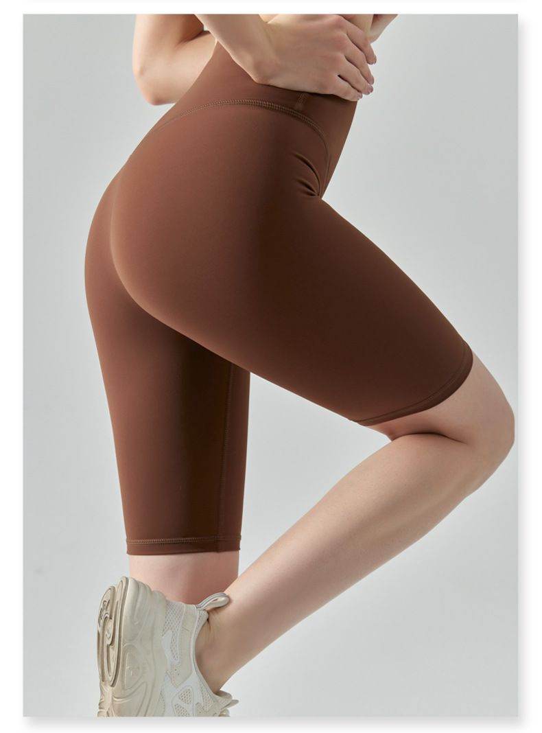 Damenbekleidung Freie Größe Coole Shorts Enge, hochelastische Sport-Radhose Europäische und amerikanische Fitness-Yoga-Shorts_voghion.com