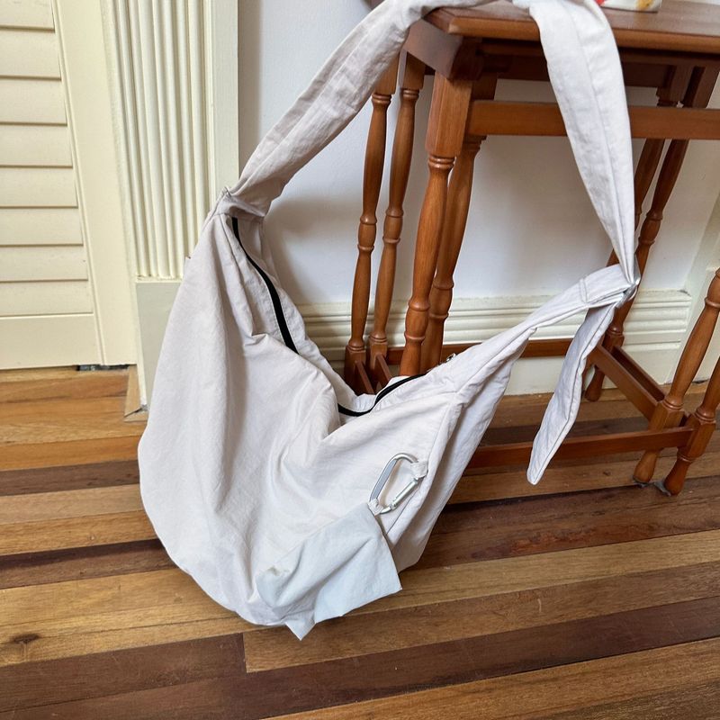 Korean Style Single Dumpling Nylon Large Capacity Unisex Crossbo Wide Shoulder Strap Versatile Simple Women's Bag_voghion.com