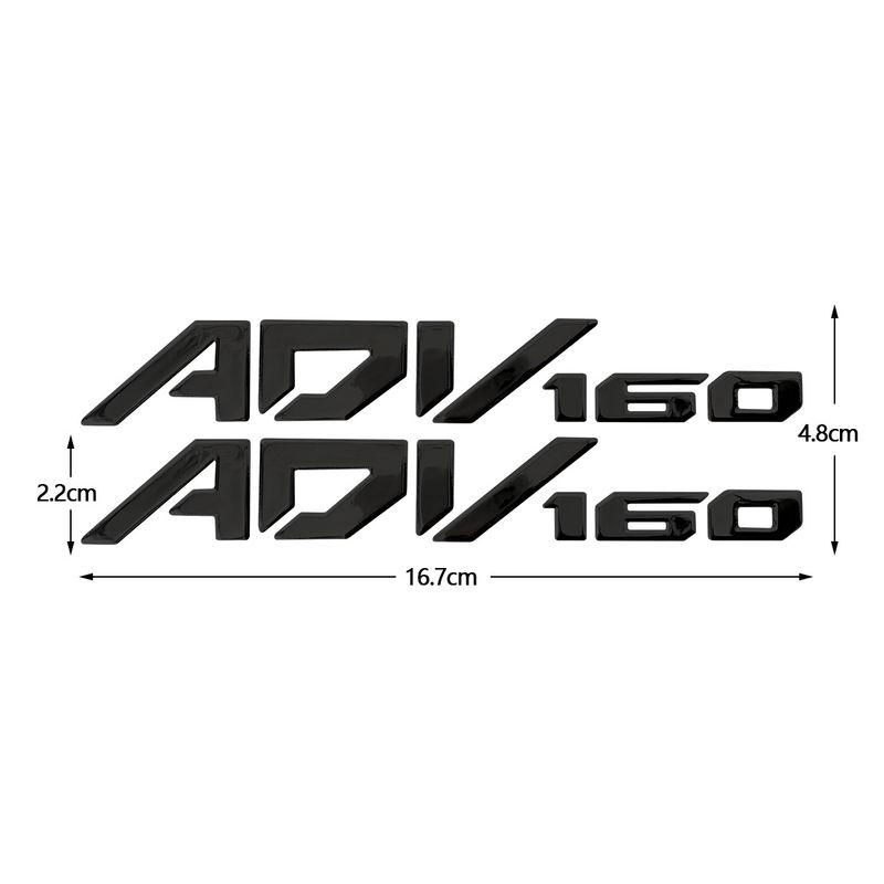 Geeignet für Honda ADV 160 Motorrad 3D Stereoscopic Soft Adhesive Wasserdicht Modifikation Karosserie Dekorativer Aufkleber_voghion.com