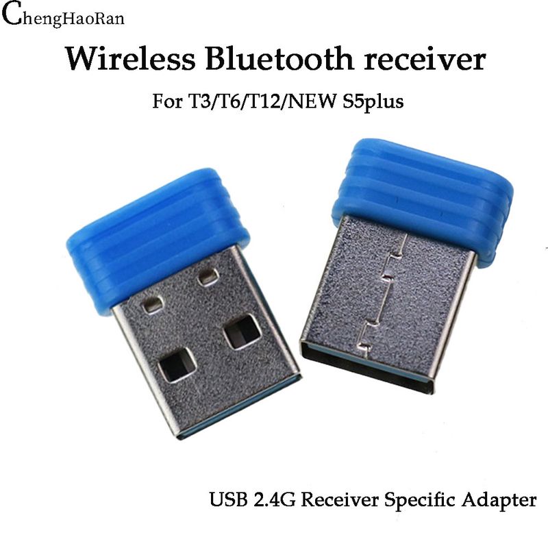 2PC Für T3/T6/T12/NEW S5plus Bluetooth Wireless Game Controller USB 2.4G Empfänger Dedizierter Adapter_voghion.com