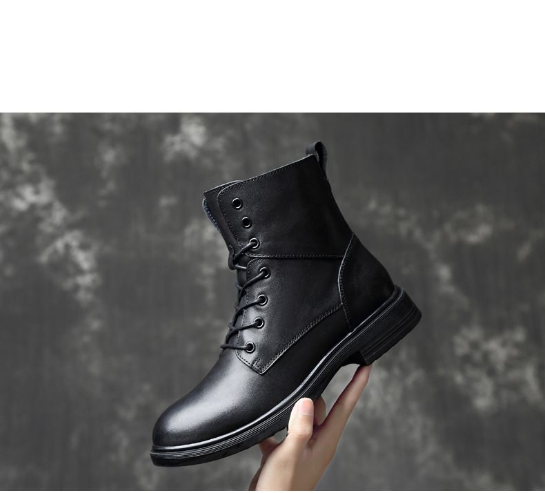 High-Top-Tooling Herren-Einzelstiefel in großer Größe, warm, für Outdoor-Bergsteigen, Martin-Stiefel, modische T-Step-Herrenschuhe_voghion.com