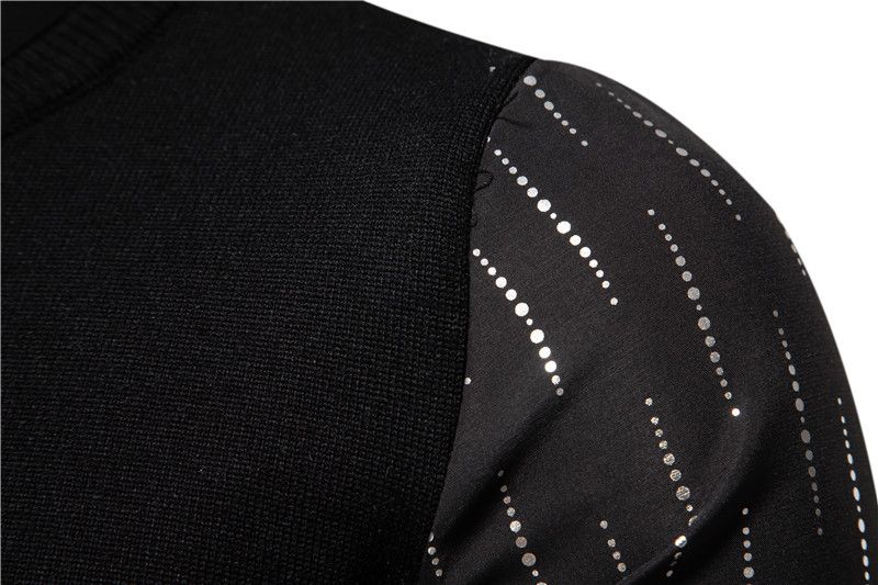 Maglieria da uomo in finta due maglieria da uomo primaverile e invernale, moda da uomo, camicia in oro caldo, maglione, base a maniche lunghe_voghion.com