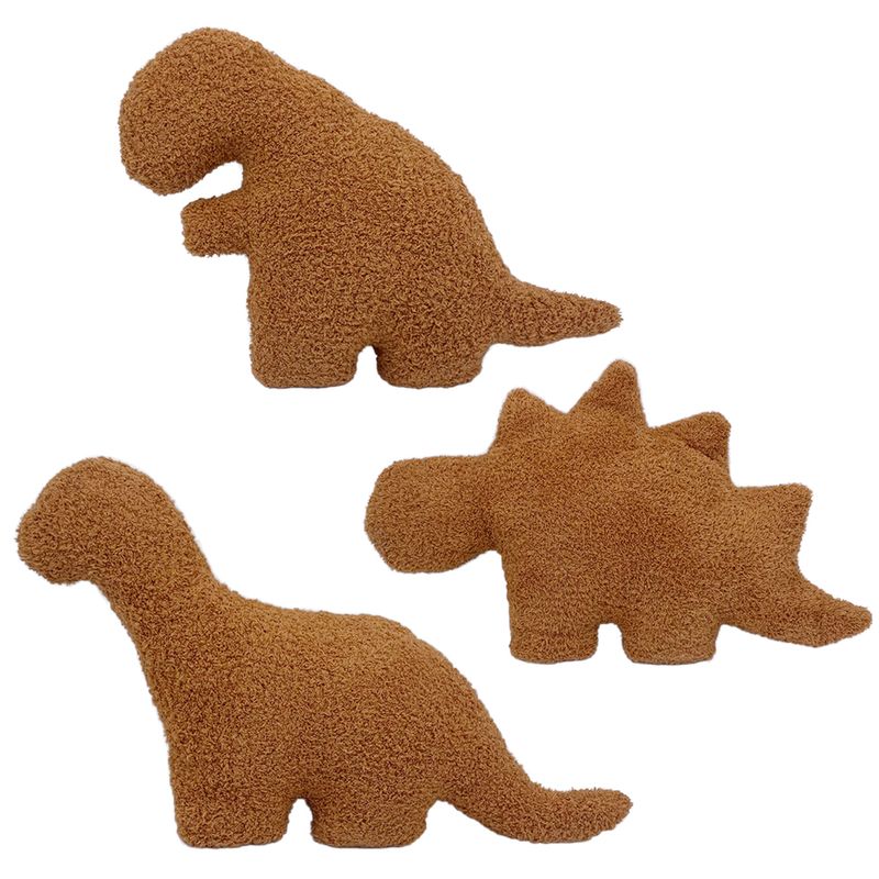 Dinosaur Plush Pillow Set - 30cm Ultra-Soft Stuffed Animals (T-Rex, Triceratops, Pterodactyl) For Kids & Teens_voghion.com