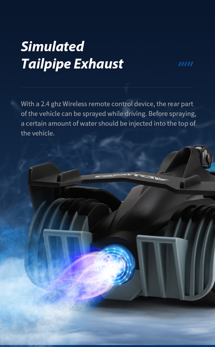 F1 spray drift racing lumières musique à grande vitesse 2.4g télécommande voiture jouet électrique pour enfants_voghion.com