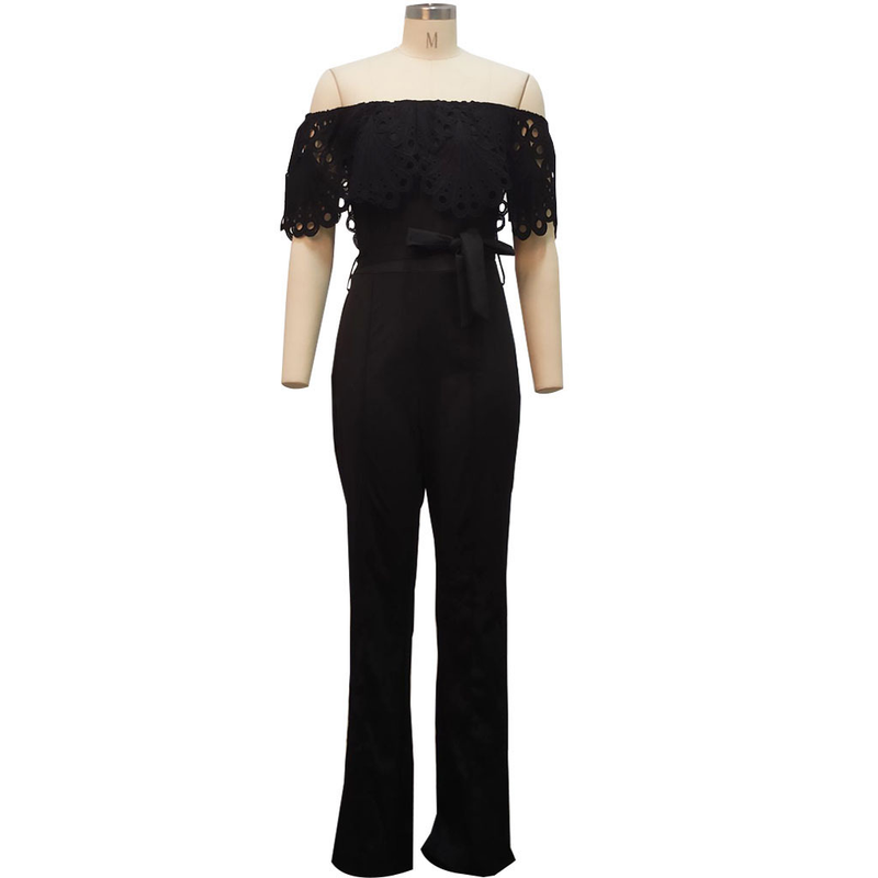 Europeisk och amerikansk sexig fashionabel enfärgad jumpsuit med tubtopp_voghion.com