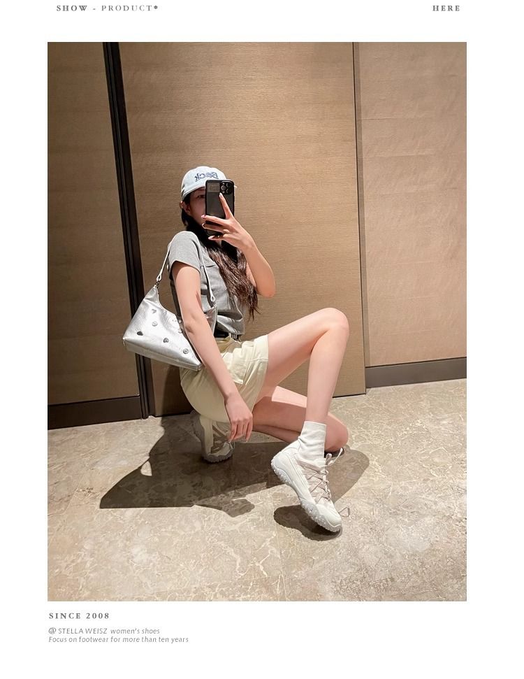 Primavera e autunno nuove scarpe con tacco a zeppa commercio estero grandi dimensioni scarpe sportive arcobaleno fondo scarpe da papà spot scarpe da corsa da donna_voghion.com