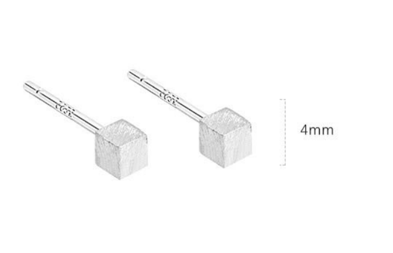 Sterling sier glitter diamond Instagram trendy and stylish temperament minimalist bone studs for men's stacked ear hole_voghion.com