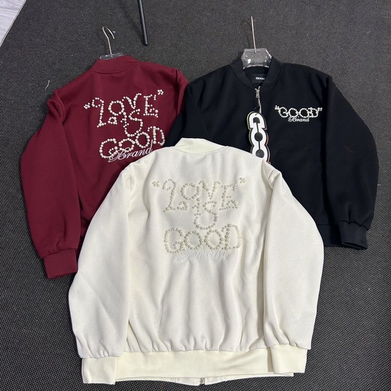 2025 Embroidered Pearl Jacket Men Women Spring And Autumn GOOD Versatile Baseball Stylish Coat For Couples_voghion.com